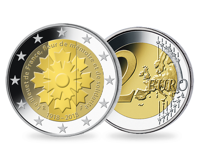 Monnaie commémorative de 2 Euros «Bleuet» France 2018