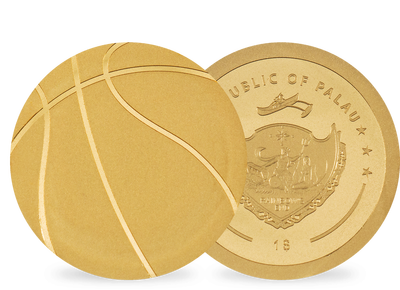 Monnaie-ballon en or le plus pur «Basketball» 