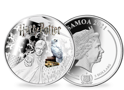 Magique ! Monnaie officielle en argent pur colorisé «Harry Potter» 2021