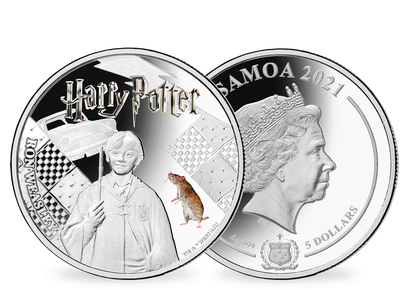 Monnaie officielle en argent pur colorisé «Harry Potter - Ron Weasley» 2021