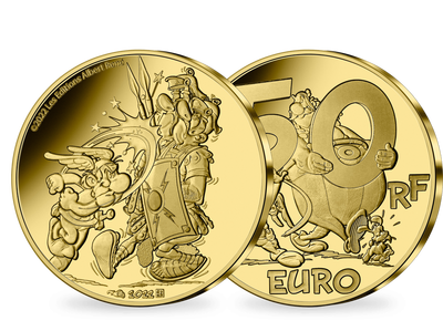 Monnaie de 50 Euros en or pur «Astérix» 2022