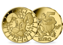 Monnaie de 5 Euros en or pur «Idéfix» 2022