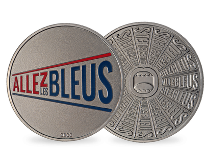Médaillon Allez les bleus de la Monnaie de Paris