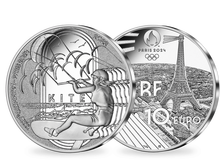 Monnaie de 10 Euros en argent pur «PARIS 2024 - Les Sports: Kite» 2022