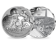 Monnaie de 10 Euros en argent pur «PARIS 2024 - Les Sports: Cécifoot» 2022