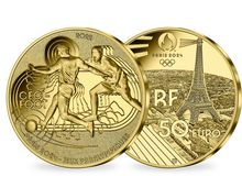 Monnaie de 50 Euros en or pur «PARIS 2024 - Les Sports: Cécifoot» 2022