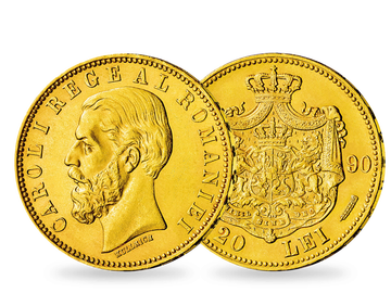 Die Original-Goldmünze des ersten Königs von Rumänien!