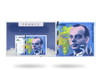 Klassiker der Weltliteratur im Spiegel der Banknote: Antoine de Saint-Exupéry und 