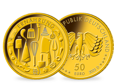 50-Euro-Goldmünze 2023 "Ernährung", gem.PZ