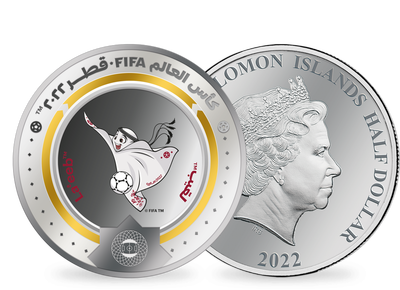 Monnaie argentée de la coupe du Monde de la FIFA Qatar 2022™ «Mascotte officielle»