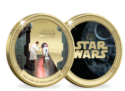 Leia cache les plans de l'Etoile noire - Star Wars Disney 100