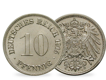 Deutsches Kaiserreich 10 Pfennig 1880-1916