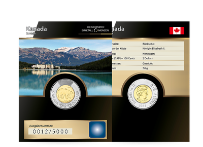 Die Welt der Bimetallmünzen: 2 Dollars Kanada