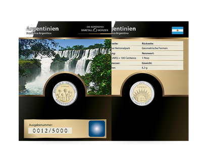 Die schönsten Bimetallmünzen: 1 Peso Argentinien El Palmar