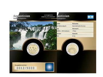 Die Welt der Bimetallmünzen: 1 Peso Argentinien
