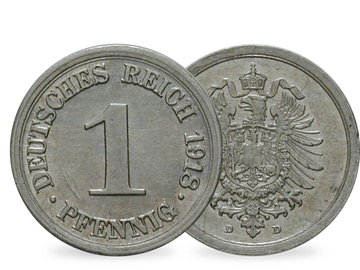 Deutsches Kaiserreich 1 Pfennig 1916-1918