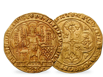Frankreich Ecu d'or à la chaise 1328-1350 Philipp VI.