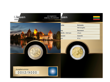 Die Welt der Bimetallmünzen: 2 Euro Litauen
