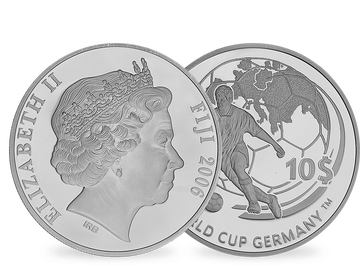 Fußball-Weltmeisterschaft 2006 in Deutschland: 10 Dollars Silbermünze Fidschi