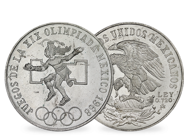 19. Olympische Sommerspiele in Mexiko: Silber-Gedenkmünze
