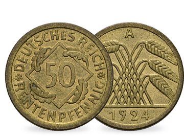Ein numismatisch wertvoller Zeitzeuge: Der deutsche 50 Rentenpfennig
