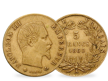 Frankreich 5 Francs 1854-1860 Napoleon III.
