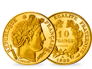 Frankreich 10 Francs 1895-1899 Cereskopf