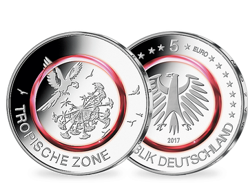 Komplett-Satz 5-Euro-Münze 2017 - Polierte Platte
