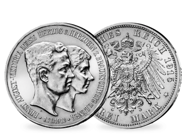 Deutsches Reich/Braunschweig-Lüneburg 3 Mark 1915 Ernst August