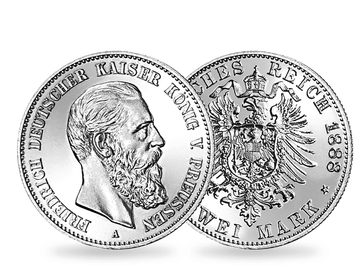 Deutsches Kaiserreich Friedrich III. 2 Mark 1888