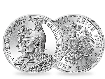 Preußen 5 Mark 1901 'Zum 200-jährigen Bestehen des  Königreiches Preußen'