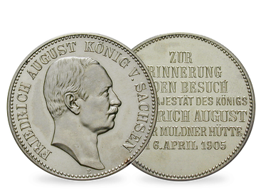 Deutsches Reich / Sachsen 2-Mark-Größe 1905 König Friedrich August III.