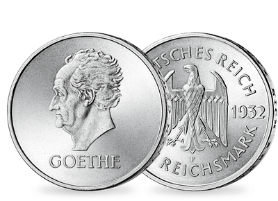 Zu Ehren Goethes – Weimarer Republik 3 Reichsmark 1932