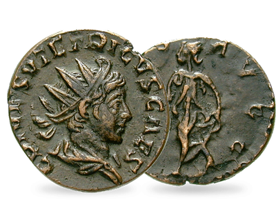 Das echte Geld des letzten Kaisers des Gallischen Sonderreiches