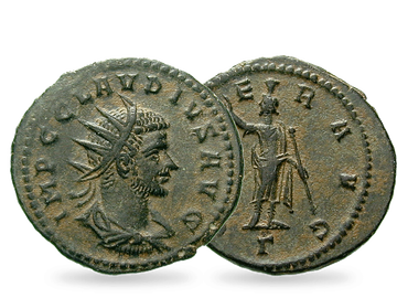 Über 1.700 Jahre alte Original-Münze aus dem Römischen Reich