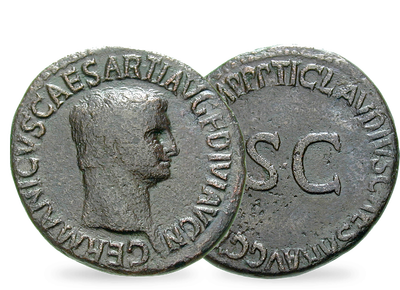 Germanicus - Eroberer und Olympiasieger<br>Römisches Reich As 37-54 n. C.