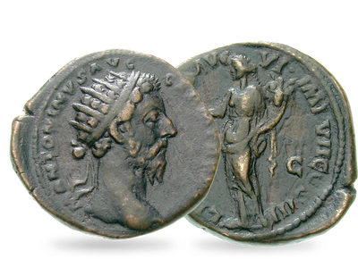 Der letzte Adoptivkaiser – Dupondius 161-180 n. Chr. Mark Aurel