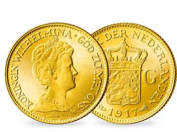 Niederlande 10 Gulden 1917 Wilhelmina