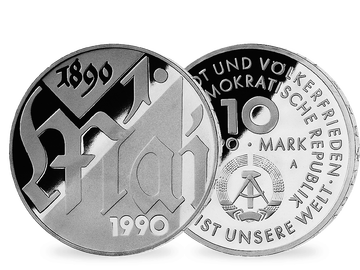 10 Mark DDR Gedenkmünze 