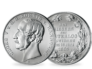Die Original-Silbermünze von Georg V. 1865 
