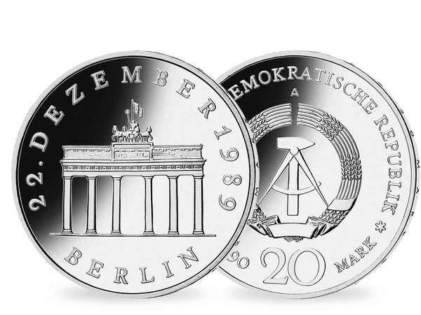 Die 20-Mark-Silbermünze 