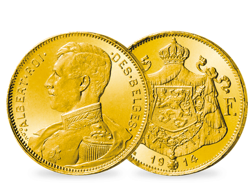 Belgien 20 Francs 1914 Albert I.