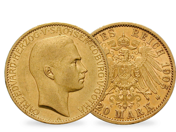 Deutsches Reich / Sachsen-Coburg und Gotha 20 Mark 1905 Herzog Carl Eduard