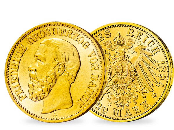 Die letzte 20-Mark-Goldmünze von Friedrich I.