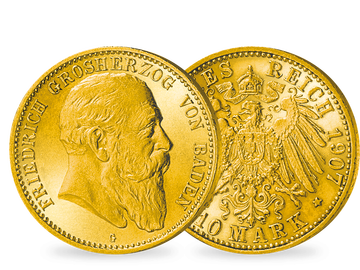 Deutsches Reich/Baden 10 Mark 1902-1907 Friedrich I. 