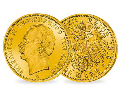 Das letzte Gold aus Baden − Friedrich II. 20 Mark 1911-1914