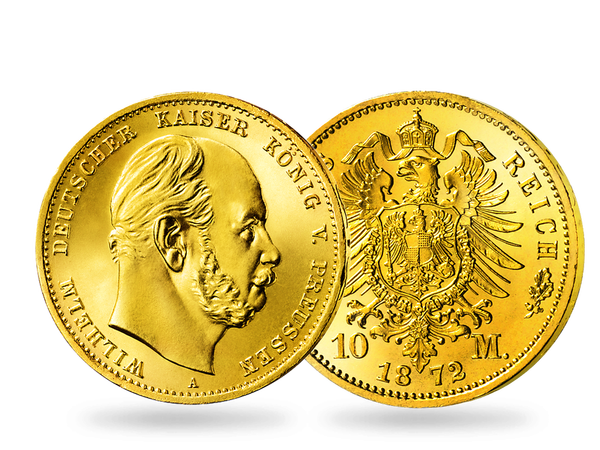 Die 10-Mark-Goldmünze von Kaiser Wilhelm I.