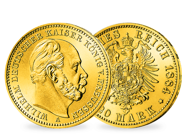 Das letzte 20-Mark-Goldstück von Wilhelm I.