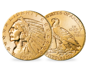 Indian Head - Die letzte 5-Dollar-Gold-Umlaufmünze der USA!