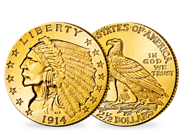 USA 2 ½ Dollar 1908-1929 
